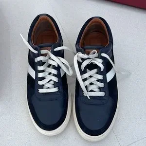 Bally | Shoes | Authentic Bally Sneakers Navy Blue Suede  display picture 1